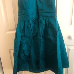 Teal Strapless Dress